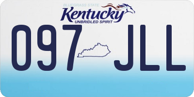 KY license plate 097JLL