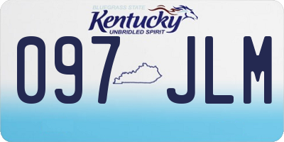 KY license plate 097JLM