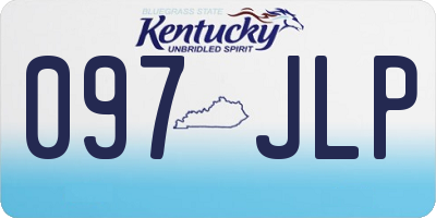 KY license plate 097JLP