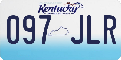 KY license plate 097JLR