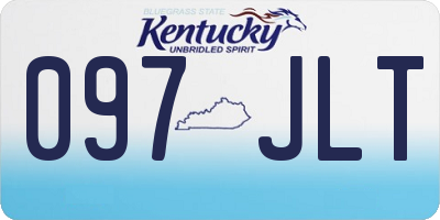 KY license plate 097JLT