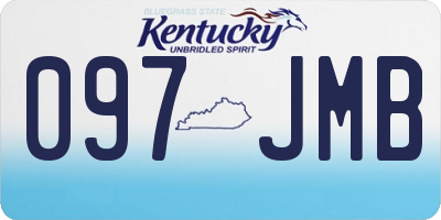 KY license plate 097JMB