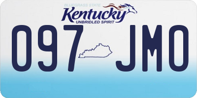 KY license plate 097JMO