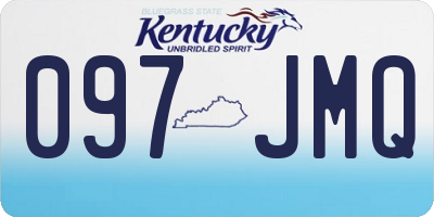 KY license plate 097JMQ