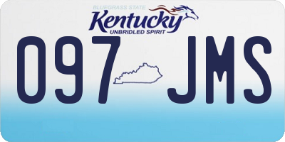 KY license plate 097JMS