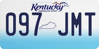 KY license plate 097JMT