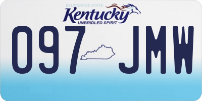 KY license plate 097JMW