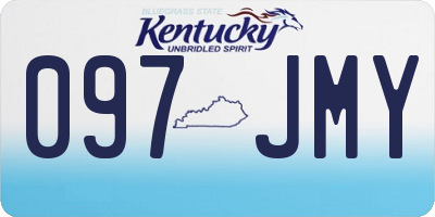 KY license plate 097JMY