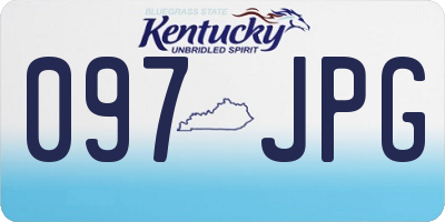 KY license plate 097JPG