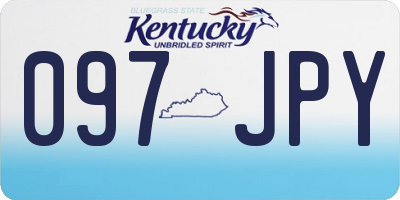 KY license plate 097JPY