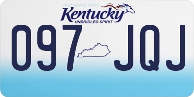 KY license plate 097JQJ