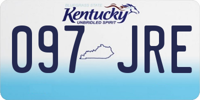 KY license plate 097JRE