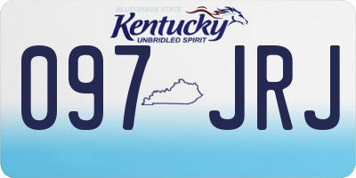 KY license plate 097JRJ