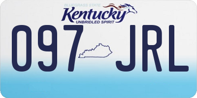 KY license plate 097JRL