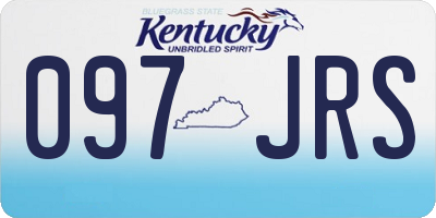 KY license plate 097JRS
