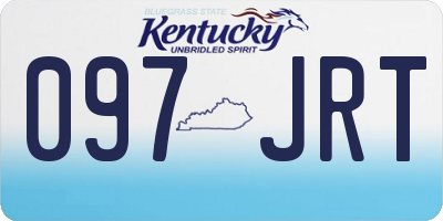 KY license plate 097JRT