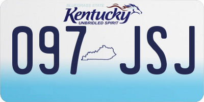 KY license plate 097JSJ