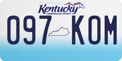 KY license plate 097KOM