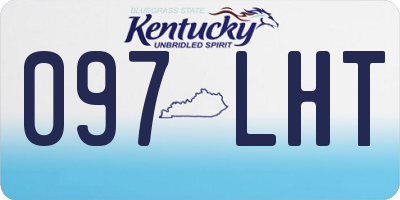 KY license plate 097LHT