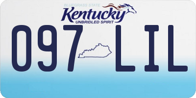KY license plate 097LIL