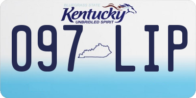 KY license plate 097LIP