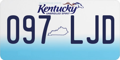 KY license plate 097LJD