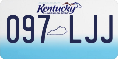 KY license plate 097LJJ