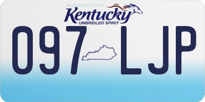 KY license plate 097LJP