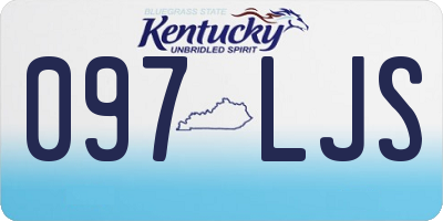 KY license plate 097LJS