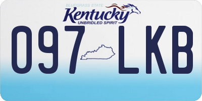 KY license plate 097LKB