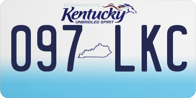 KY license plate 097LKC