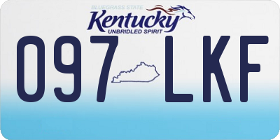 KY license plate 097LKF