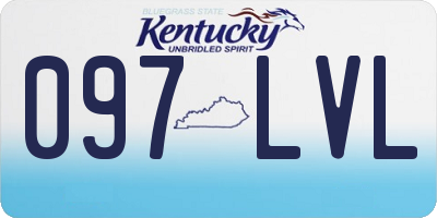 KY license plate 097LVL