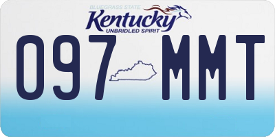 KY license plate 097MMT