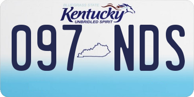 KY license plate 097NDS