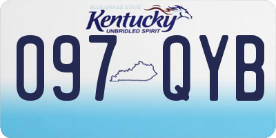 KY license plate 097QYB