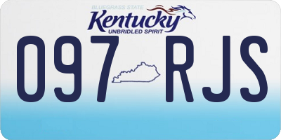 KY license plate 097RJS