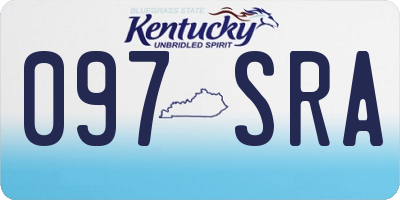 KY license plate 097SRA