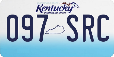 KY license plate 097SRC