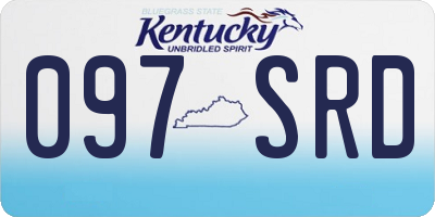 KY license plate 097SRD