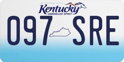 KY license plate 097SRE