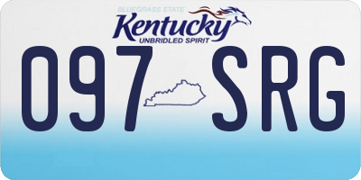 KY license plate 097SRG