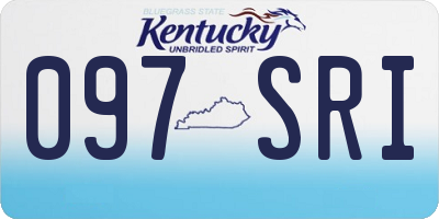 KY license plate 097SRI