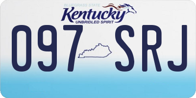 KY license plate 097SRJ