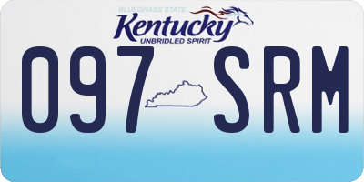 KY license plate 097SRM