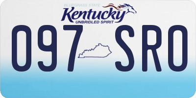 KY license plate 097SRO