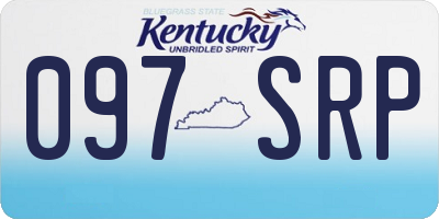 KY license plate 097SRP
