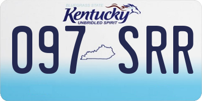 KY license plate 097SRR