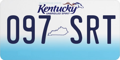 KY license plate 097SRT