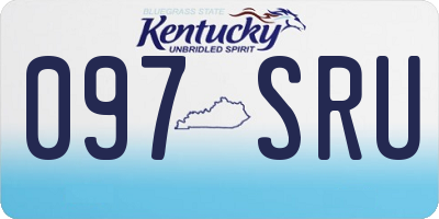 KY license plate 097SRU